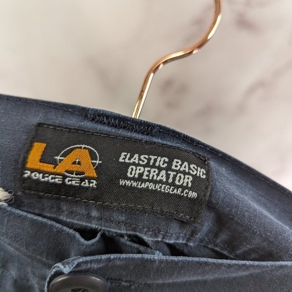 LAPG Pant Men 42 x 28 Blue Tactical Cargo Los Angeles Police Gear Twill Short - Picture 3 of 12